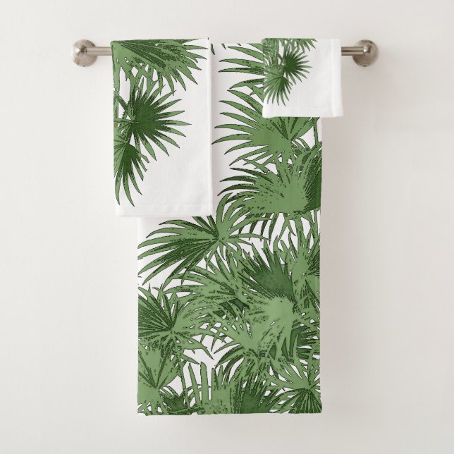 Ensemble tropical de serviette de Bath d'îles de (En situation)