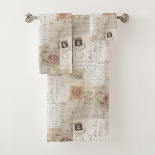Ensemble vintage de serviette de Rome d'Italien