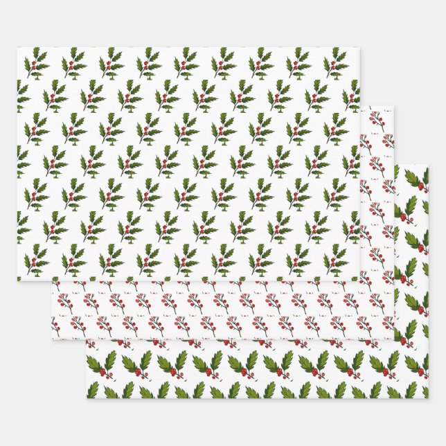 Ensembles de papier d'enveloppement de design Holl (Lot)