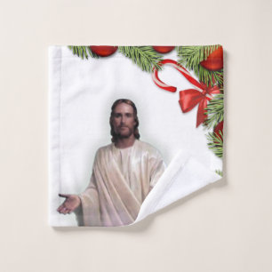Ensembles de serviettes de bain de Noël, Jésus-Chr