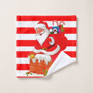 Ensembles de serviettes de bain de Noël, Père Noël