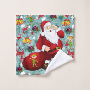 Ensembles de serviettes de bain de Noël, Père Noël