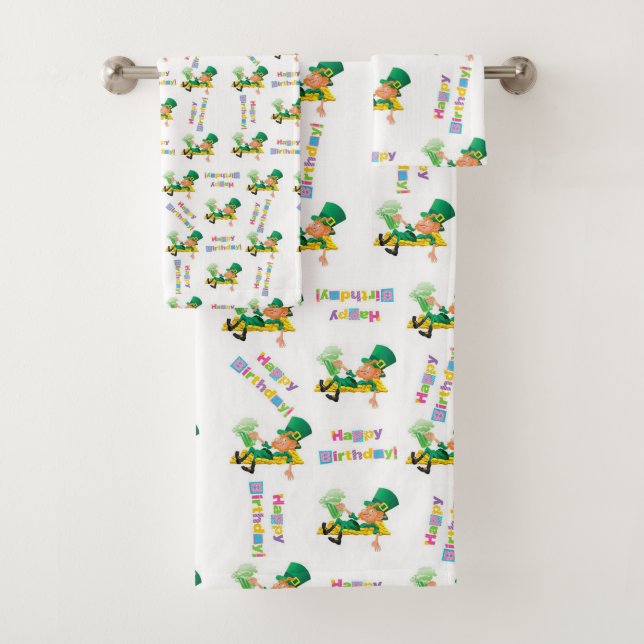 Ensembles de serviettes de bain, Saint-Patrick Joy (En situation)