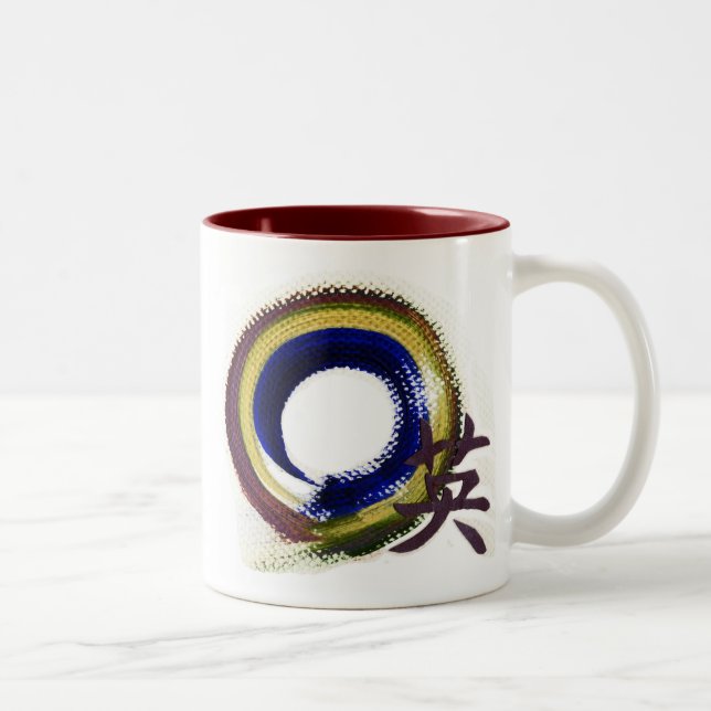 Enso - Aperature des Mutes Zweifarbige Tasse (Rechts)