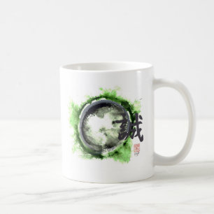 Enso, Aufrichtigkeit innen Kaffeetasse