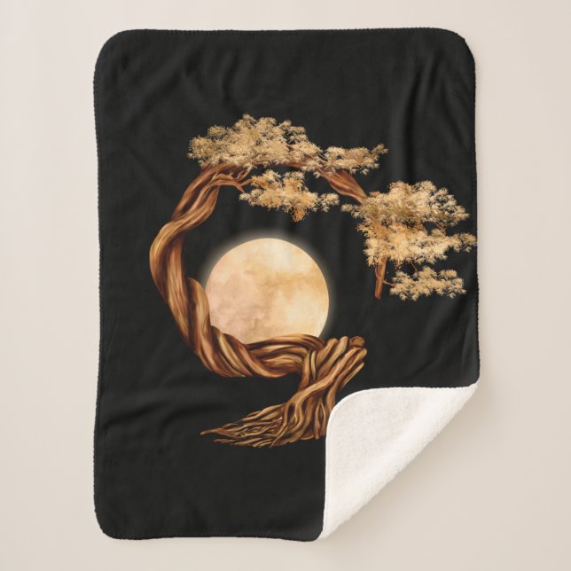 Enso Zen Circle Bonsai Tree Sherpadecke (Vorderseite)