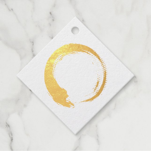 Enso Zen Circle Geschenkanhänger (Vorderseite)