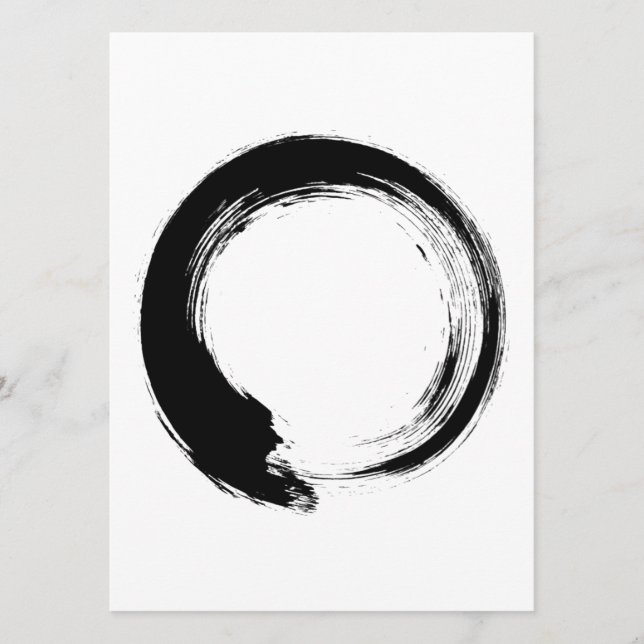 Enso Zen Circle Hinweiskarte (Vorderseite)