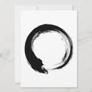Enso Zen Circle Hinweiskarte