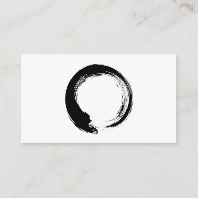 Enso Zen Circle Hinweiskarte (Vorderseite)