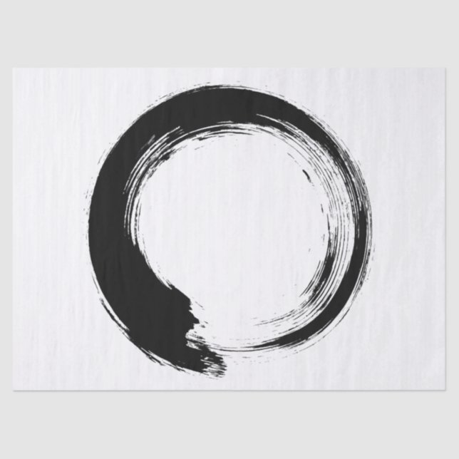 Enso Zen Circle Seidenpapier (Vorderseite)