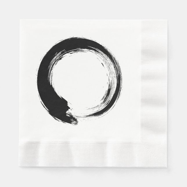 Enso Zen Circle Serviette (Vorderseite)