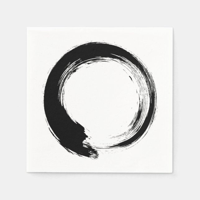 Enso Zen Circle Serviette (Vorderseite)