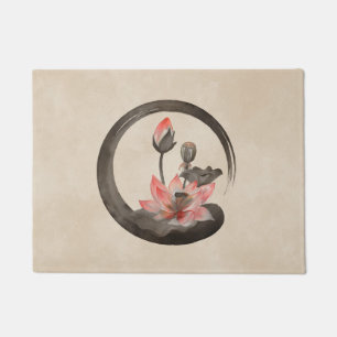 Enso Zen Circle und Lotus Fußmatte