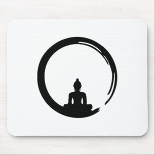 Enso, Zen, Kreis, Buddha Meditation Japan Kalligra Mousepad