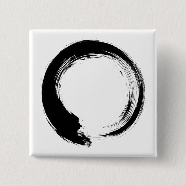 Enso Zen-Kreis Button (Vorderseite)