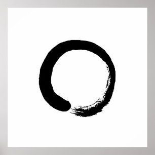 Ensō Zen-Kreis-Kalligraphie-Plakat Poster