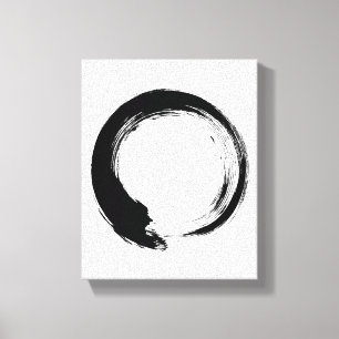 Enso Zen-Kreis Leinwanddruck