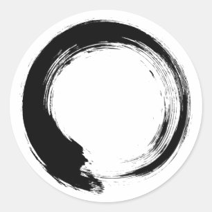Enso Zen-Kreis Runder Aufkleber