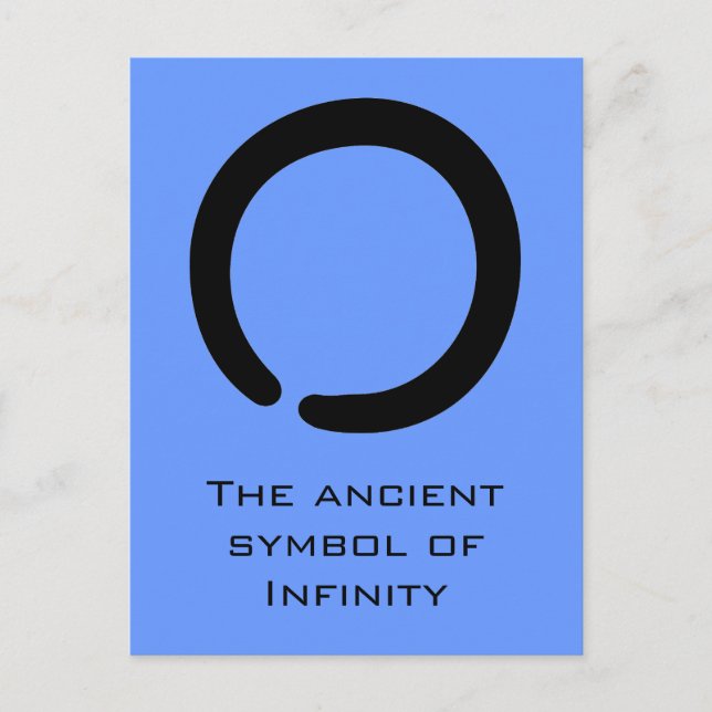 Enso Zen Symbol Postkarte (Vorderseite)