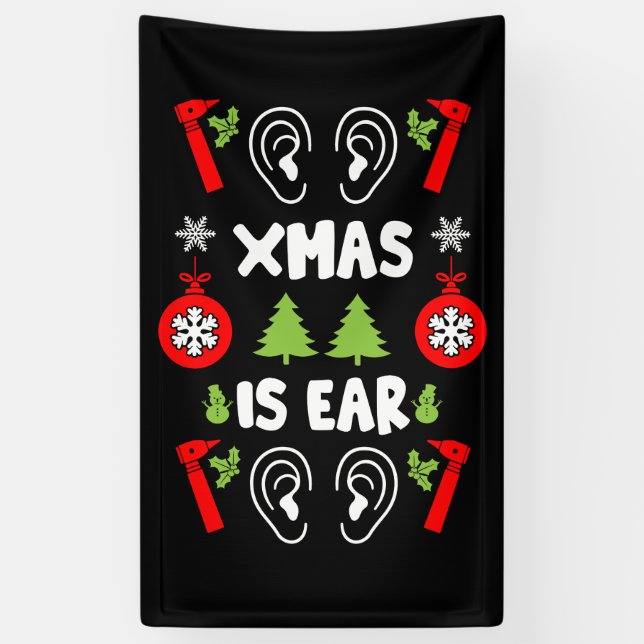 ENT Doctor Christmas Banner (Vertikal)