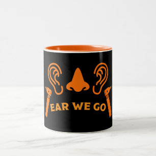 ENT Otolaryngology Otorhinolaryngologin Zweifarbige Tasse