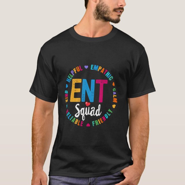 ENT Squad Nurse Team Registriert Pflege Long Sleev T-Shirt (Vorderseite)
