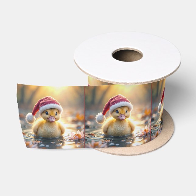 Entbeinung einer Weihnachtsmannmütze Satinband (Spule)