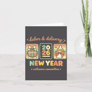 Entbindung & Geburtsstation 2026 Neujahrs-Willkomm Karte