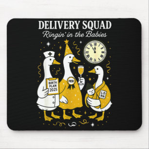 Entbindung OB GYN Jahr Neue Alberne Gans Krankensc Mousepad