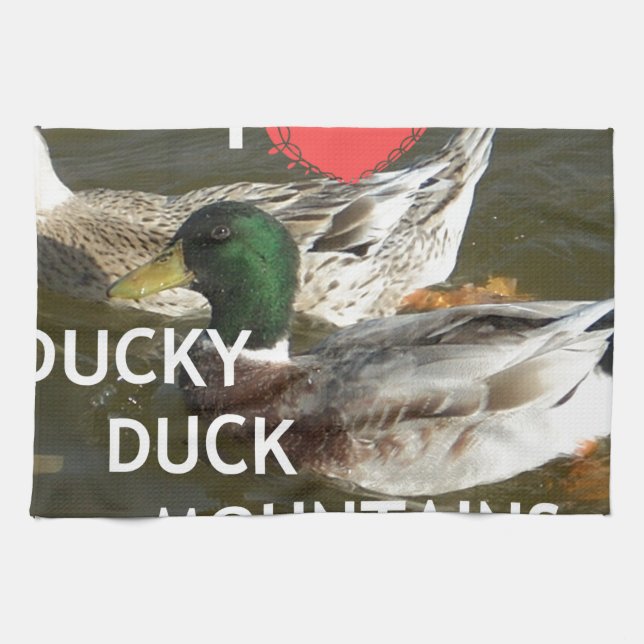 Entchen-Enten-Berge. Handtuch (Horizontal)
