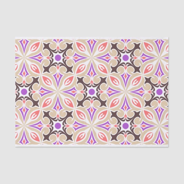 Entcoupage des geometrischen Musters Seidenpapier (Vorderseite)