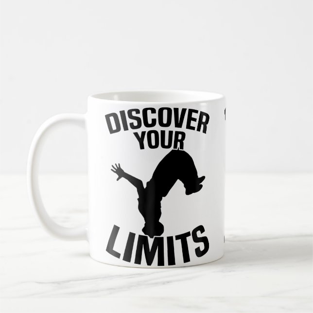 Entdecke deine Grenzen Parkour Kaffeetasse (Links)