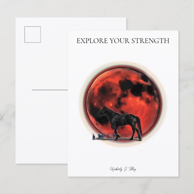 Entdecke deine Stärke Postkarte (Vorne/Hinten)