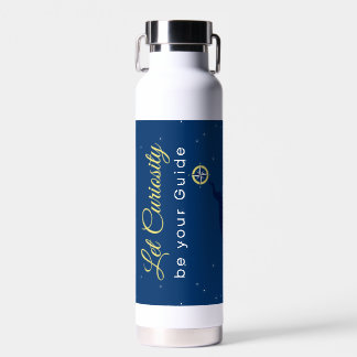 Entdecke die Welt mit Neugierde  Trinkflasche