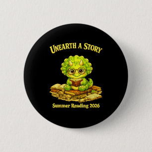 Entdecke eine Geschichte Triceratops Dinosaurier l Button