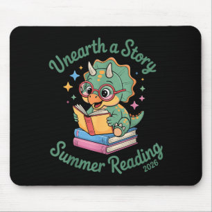 Entdecke eine Geschichte Triceratops Dinosaurier l Mousepad