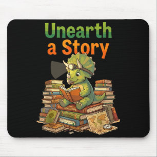 Entdecke eine Geschichte Triceratops Dinosaurier l Mousepad