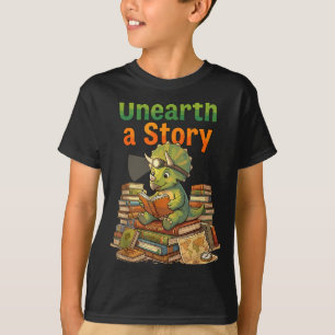 Entdecke eine Geschichte Triceratops Dinosaurier l T-Shirt