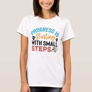 Entdecken der Kunst der positiven Vibrations-Typog T-Shirt