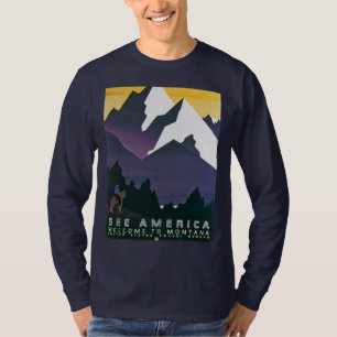 Entdecken Sie Amerika ~ Willkommen in Montana T-Shirt