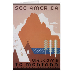 Entdecken Sie Amerika Willkommen in Montana, Vinta