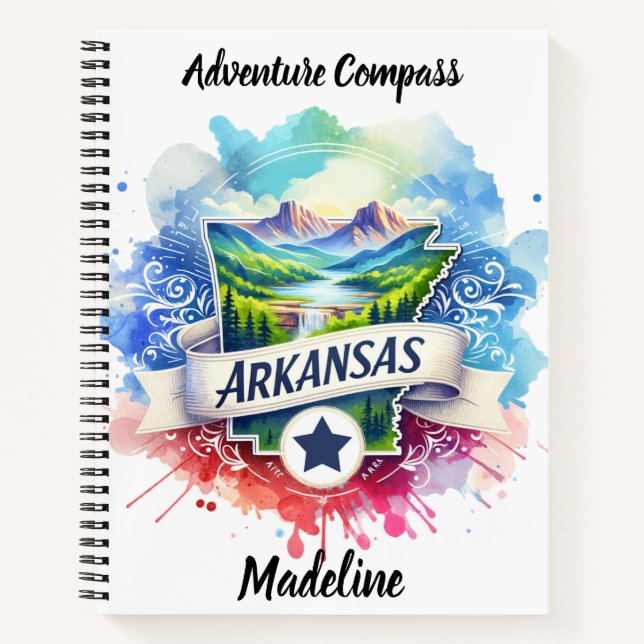 Entdecken Sie Arkansas lebendige natürliche Schönh Notizbuch (Vorderseite)