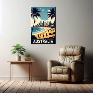 Entdecken Sie Australien Vintage-Reiseplakat Poster
