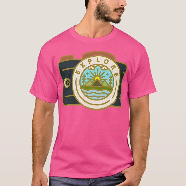Entdecken Sie Baseball Sleeve T-Shirt (Vorderseite)