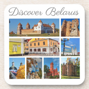 Entdecken Sie Belarus Collage Architektur Unterset Getränkeuntersetzer