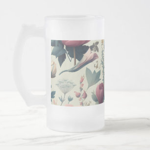 Entdecken Sie das atemberaubende botanische Frühli Mattglas Bierglas