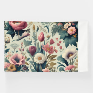 Entdecken Sie das Atemberaubende botanische Muster Banner