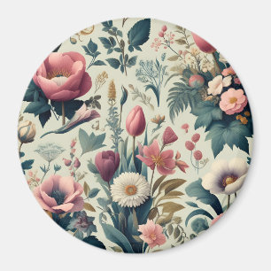 Entdecken Sie das Atemberaubende botanische Muster Magnet