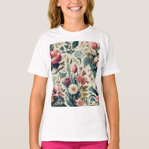 Entdecken Sie das Atemberaubende botanische Muster T-Shirt